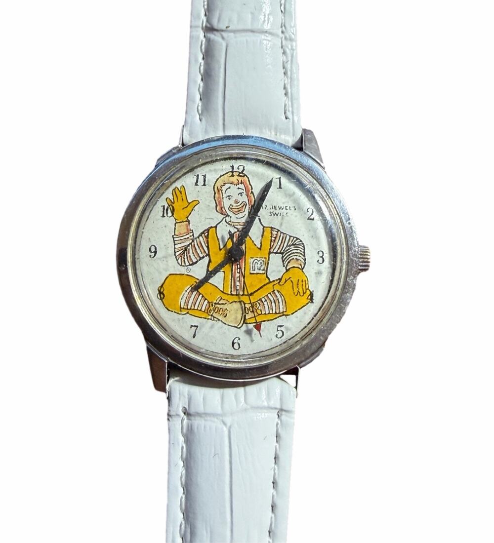 Ronald McDonald Watch Swiss Made 17 Jewels Manual Wind Mechanical